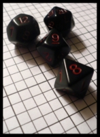 Dice : Dice - Dice Sets - Multi Co Dice Pack Black with Red Numerals Opaque Incomplete 4D 6D - Ebay 2010